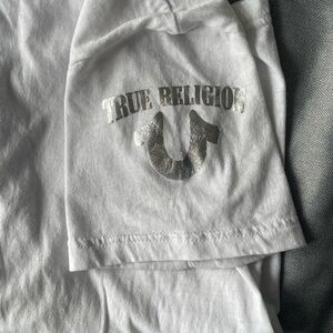 True Religion silver logo tee